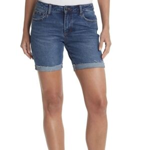NWT Joe's Jeans Blue Denim Easy Bermuda Shorts, Size 25